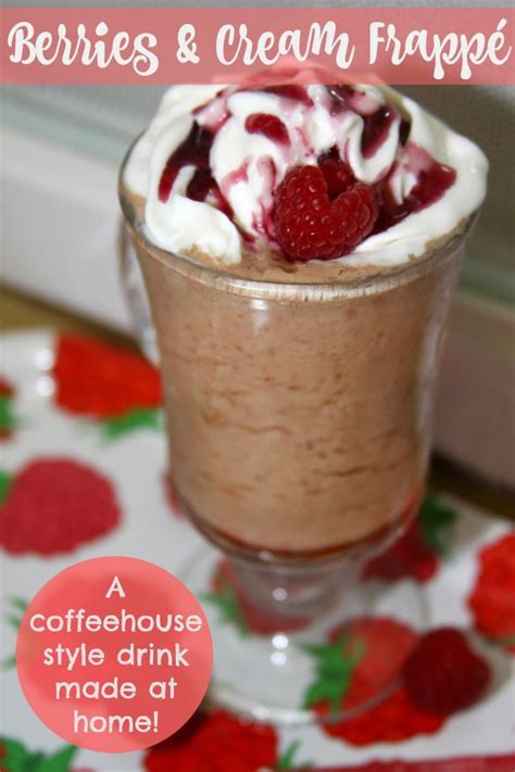 Berries and Cream Coffee Frappe - For the Love of Food