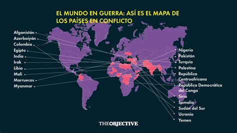 El Mundo En Guerra Así Es El Mapa De Los Países En Conflicto