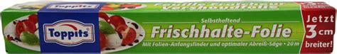 Toppits Frischhalte Folie Selbsthaftend M X Cm Haushalt Folien