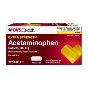 Cvs Health Extra Strength Pain Relief Acetaminophen Caplets Mg