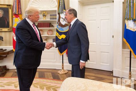 Photo President Donald Trump Meets With Russian Foreign Minister