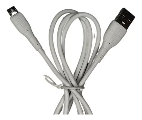 Cable Marca Soul Usb A Micro Carga Rapida M Para Samsung Color Blanco