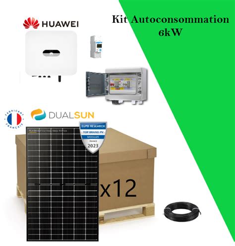 Kit autoconsommation 6000W Monophasé Dualsun Huawei ideal solar