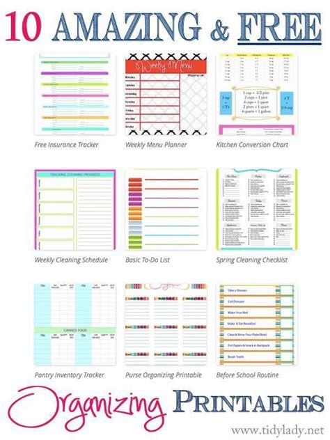 Free Life Organization Printables Pdf