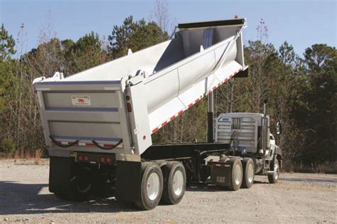 Trail Ox End Dump Trailers For Hauling Sand Aggregates Riprap And