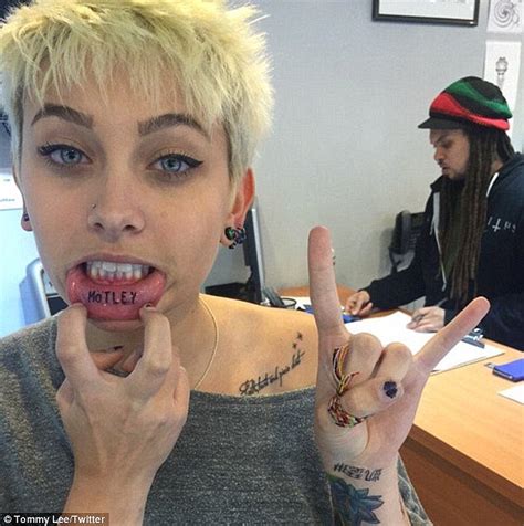 Paris Jackson Reveals Another Tattoo On Instagram Daily Mail Online