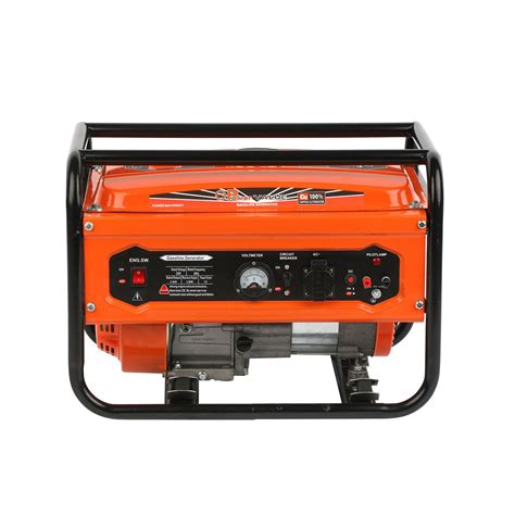 Power Value Kw Open Type Single Phase Hand Start Portable Gasoline