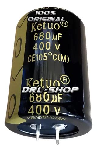 Kit 2 Capacitor Eletrolitico 680uf 400v 105° Snap Ketuo Mercadolivre