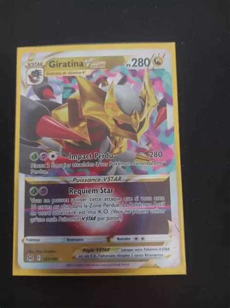 CARTE POKÉMON GIRATINA Vstar 131 196 Origine Perdue Eb11 FR EUR 19 90