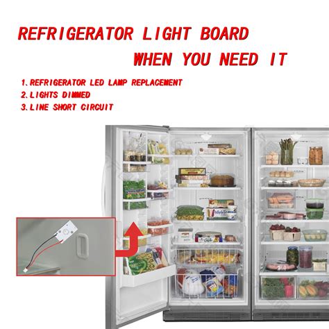 For Whirlpool Refrigerator Led Light Board Module W10695459 W10843353