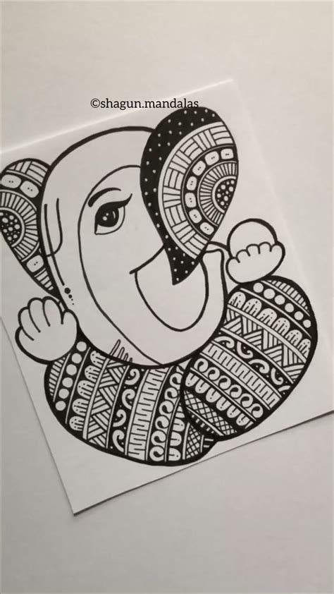 Diwali Easy Art Ganesha Mandala Art For Diwali DilKiDiwali In 2024