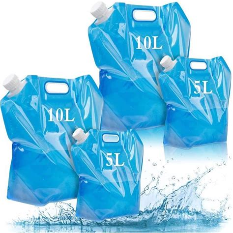 Conteneur D Eau Pliable L L Sac D Eau Pliable Sans Bpa Sac D Eau