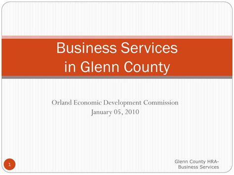 business services  glenn county powerpoint