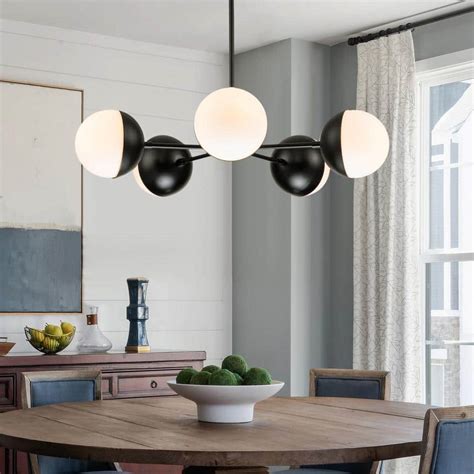 Rrtyo Altamae Light Black Magic Bean Unique Modern Chandelier With