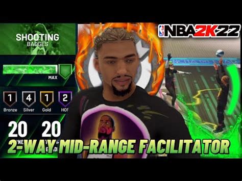 MAX BADGES THE BEST JUMPSHOT ON NBA 2K22 TURNED MY 2 WAY MID RANGE