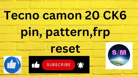 Tecno Camon Ck Pin Pattern Frp Reset Done By Android Multi Tool