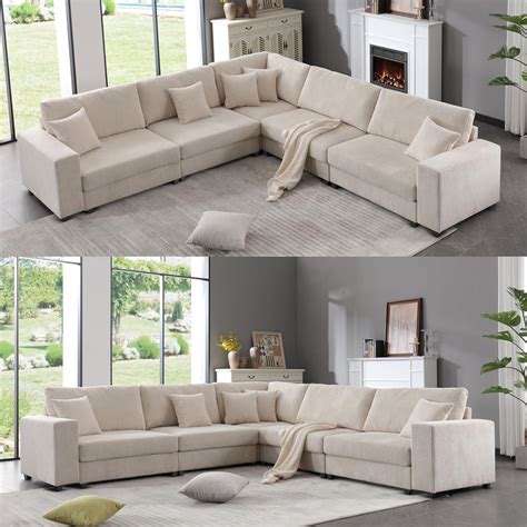 Amazon Erye L Shaped Corner Symmetrical Sectional Sofa Couch