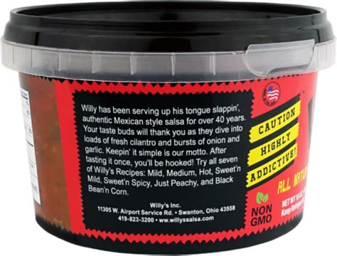 Willy S Hot Salsa 16 Oz Ralphs