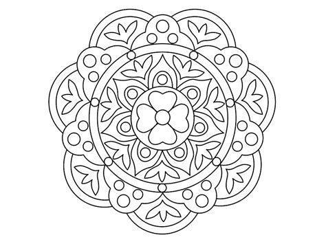 Diwali Rangoli Coloring Pages At Getdrawings Free Download