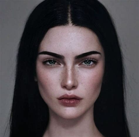 Pin by илюха on faces Black hair green eyes Black hair pale skin