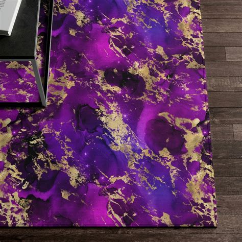 Gold Purple Galaxy Rug for Bedroom Pretty Girls Outer Space - Etsy