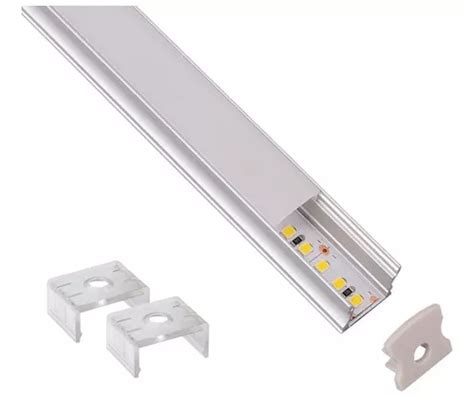 Pack 25x Perfil Aluminio Para Tira De Led Sobreponer Plafon Envío gratis