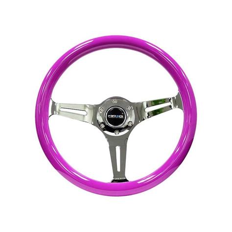 350z NRG Innovations 3 Spoke Classic Wood Grain Steering Wheel With