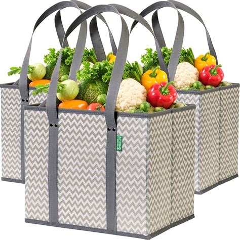 amazoncom reusable grocery bags  pack heavy duty reusable