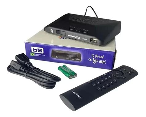 Receptor Digital Century Midiabox B Azul Hd Tv Midia Box B Frete Gr Tis