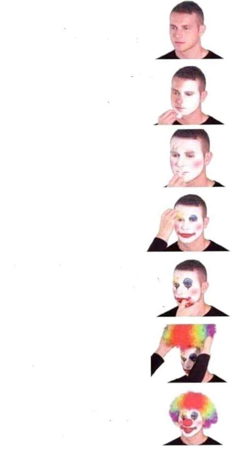 Clown Makeup Meme Blank Template - Imgflip