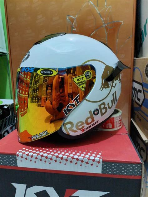 Helm Kyt Kyoto Dyr Paket Ganteng Red Bull Lazada Indonesia