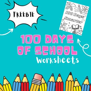 FREE 100 Days of School Worksheets by Fierce Fabulous Fifth | TPT