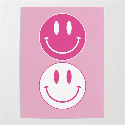 Preppy Smileys Pink Aesthetic Image For Wall Collage And Creative