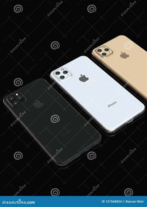 Apple Iphone Pro Rumored Design Simulation Editorial Stock