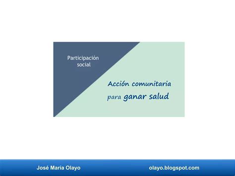 Acción Comunitaria Para Ganar Saludpdf