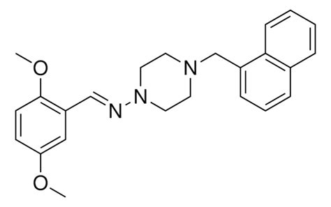 N 2 5 DIMETHOXYBENZYLIDENE 4 1 NAPHTHYLMETHYL 1 PIPERAZINAMINE