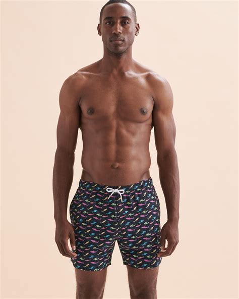 BERMIES Color Shark Volley Swimsuit Black Bikini Village