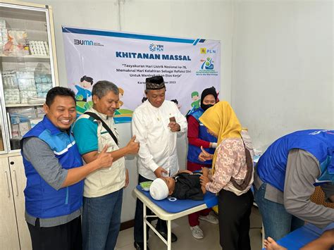 Perayaan Hln Ke Bersama Ybm Pln Up Karawang Adakan Khitanan Massal