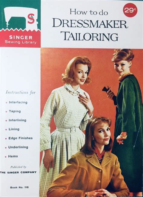 Vintage Sewing Book With Dressmaking Patterns