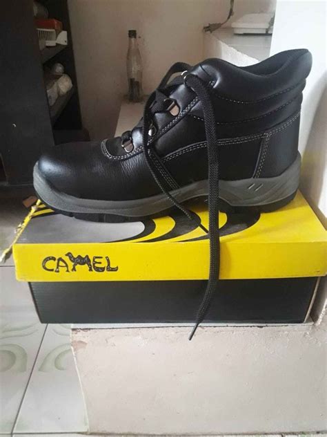 Camel Safety Shoes High Cut Men S Fashion Footwear Boots On Carousell