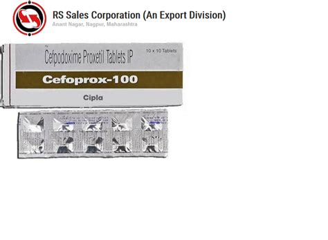 Cipla Cefoprox 100 Tablet Strength 100 Mg At Rs 120 Stripe In Nagpur