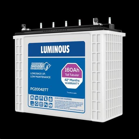 160 Ah Luminous PC 20042TT Tall Tubular Battery 220 V 42 Months At Rs