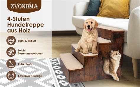 Znm Hundetreppe Stufen Haustiertreppe Aus Holz F R Gro E Hunde Und