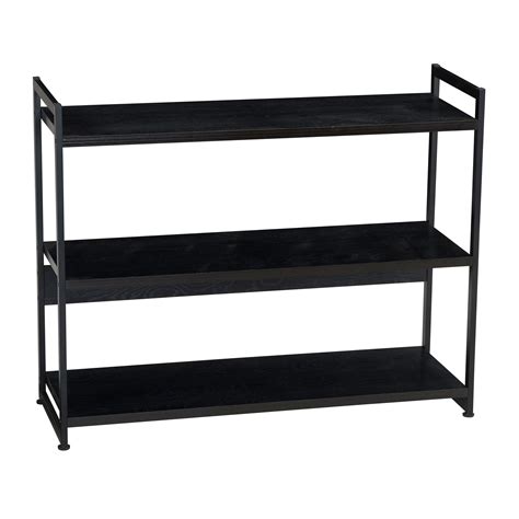 Household Essentials 3 Tier Storage Shelf With Minimalist Metal Frame