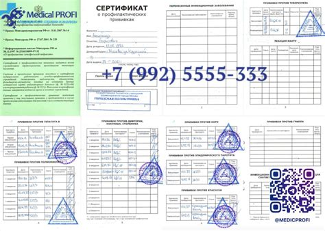 Купить прививочный сертификат 156/у-93 с полной выпиской