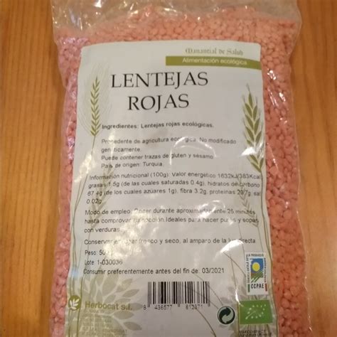 Manantial De Salud Lentejas Rojas Reviews Abillion