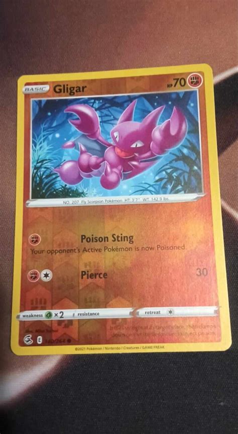 Pok Mon Tcg Gligar Fusion Strike Reverse Holo Common Nm Ebay