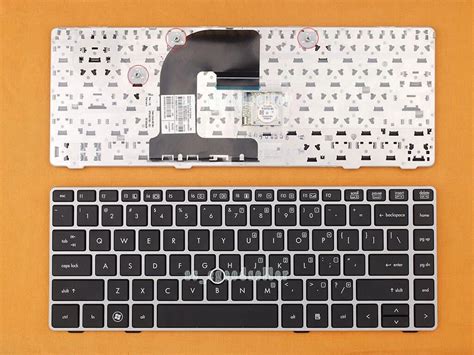 For Hp Elitebook P W P W Keyboard Us Qwerty Silver