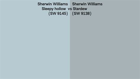 Sherwin Williams Sleepy Hollow Vs Stardew Side By Side Comparison