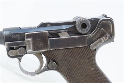 WWI German DWM Model 1914 Military Luger Semi Automatic Pistol With